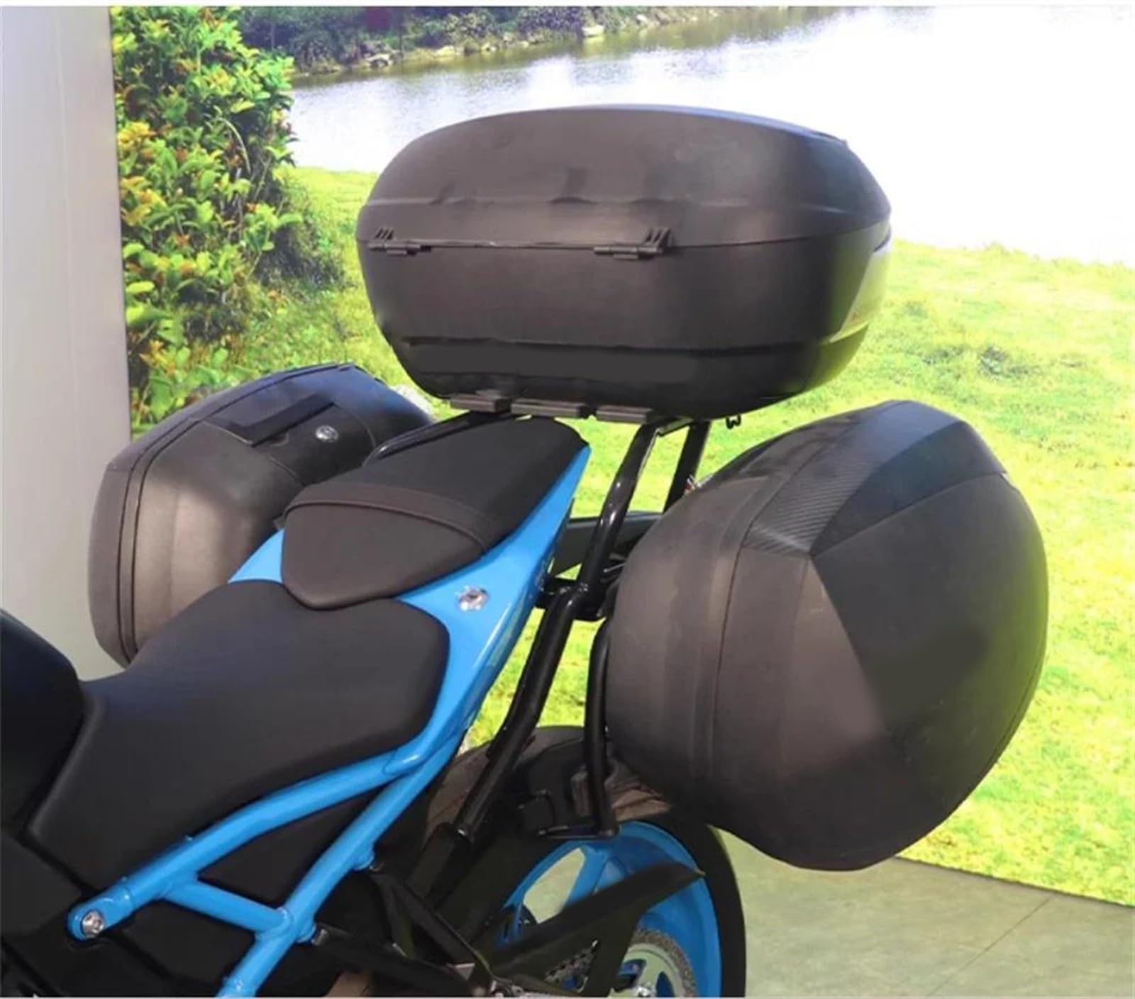 Motorcycle Luggage Side Suitcase Box Support System for S&uzuki